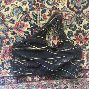 Tiger’s Eye One-Shoulder Bra S/M